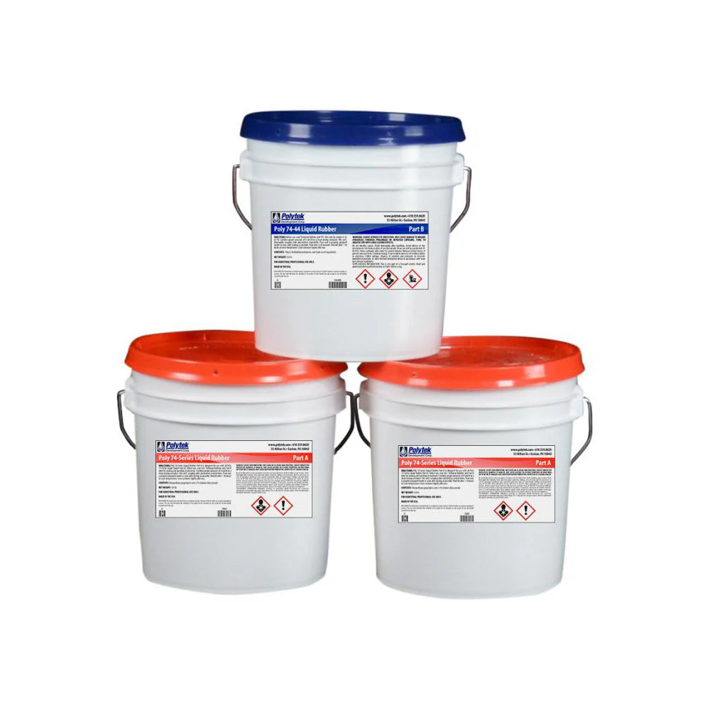 Polytek Poly 74-44 Liquid Polyurethane Rubber (120lb kit)