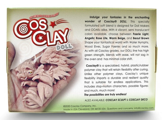 Cosclay Doll - Beaut Brown - Flexible Polymer Clay (8oz)