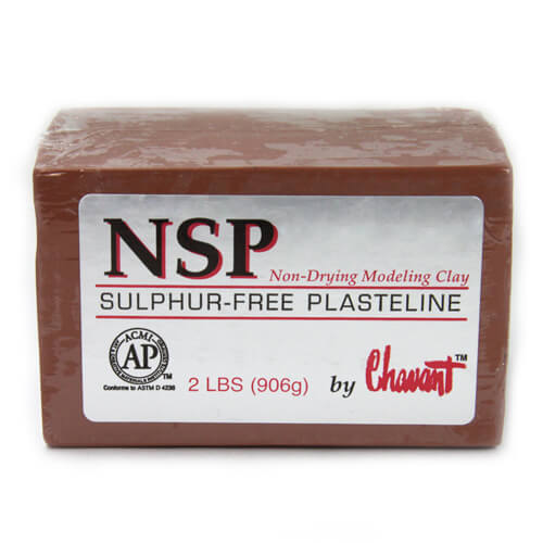 Chavant NSP (Non Sulphurated Plasteline) Brown - 40lb Case