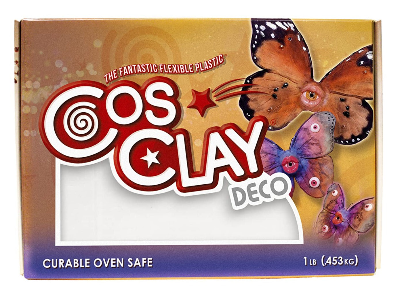Cosclay Deco White -  Flexible Polymer Clay