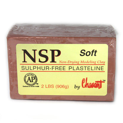 Chavant NSP (Non Sulphurated Plasteline) Brown – 10lbs (1/4 Case)